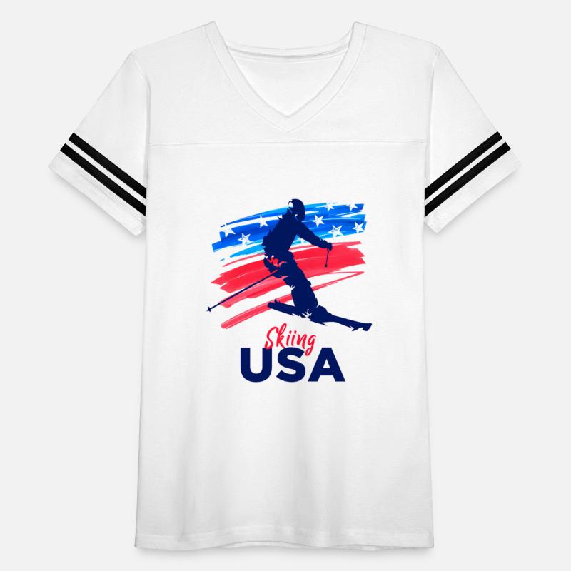 Skiing Usa Support The Team Usa Flag Ski Winter