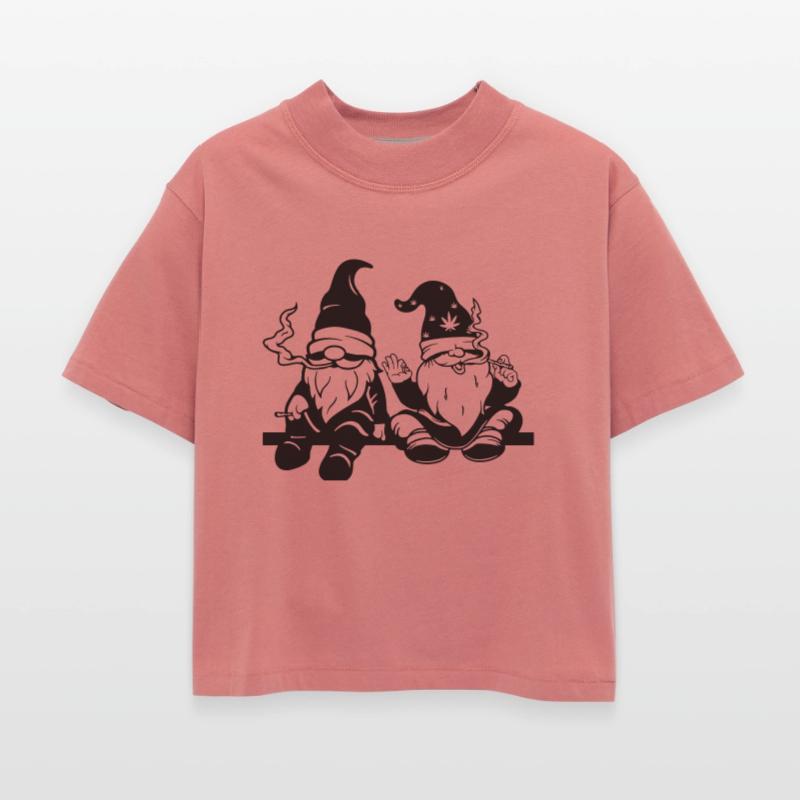 Smoking Gnomes Cannabis Leaf Hat