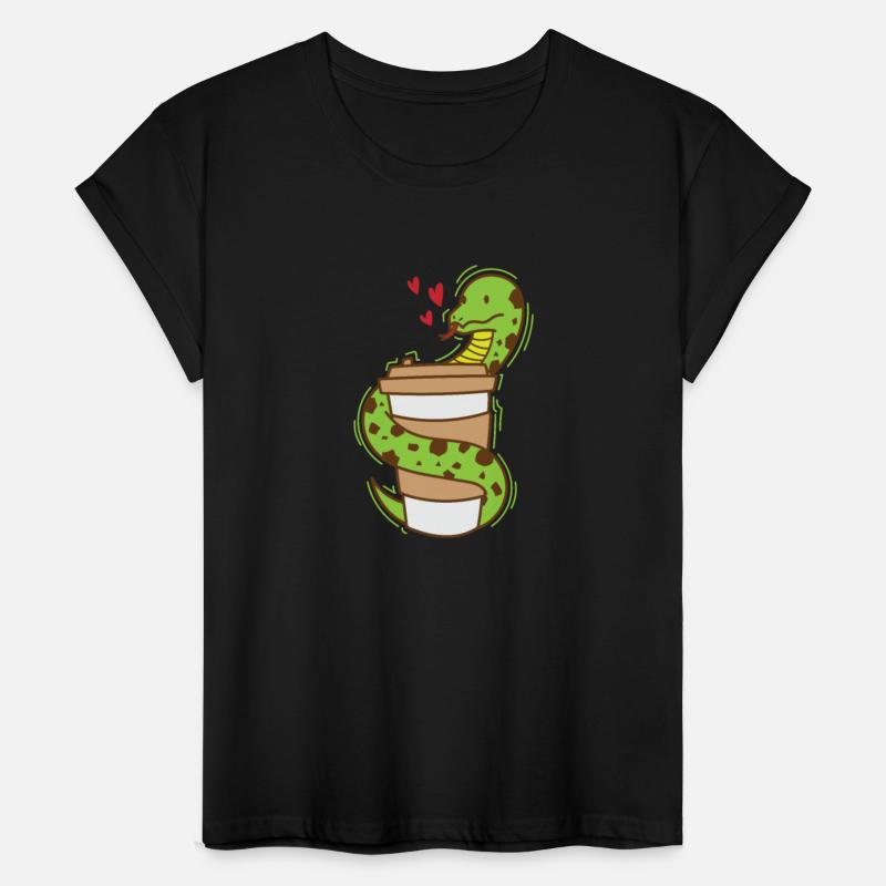 Snake loves Coffee Reptile Animal Zoo