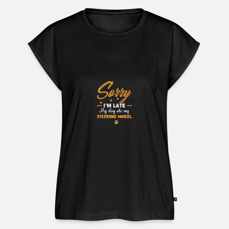 Sorry I'm Late Steering Wheel Dog Owner Lover Gift