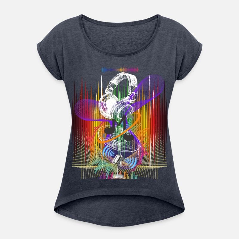 Sound Waves Symphony, Vibrant Headphones Vinyl