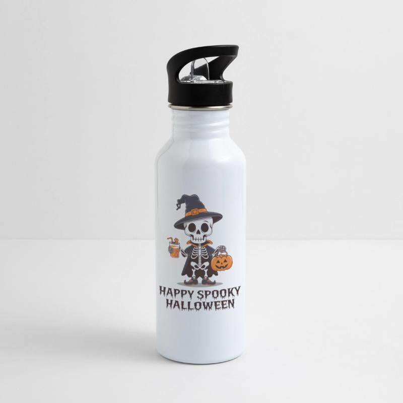 Spooky Skeleton Witch Halloween Design