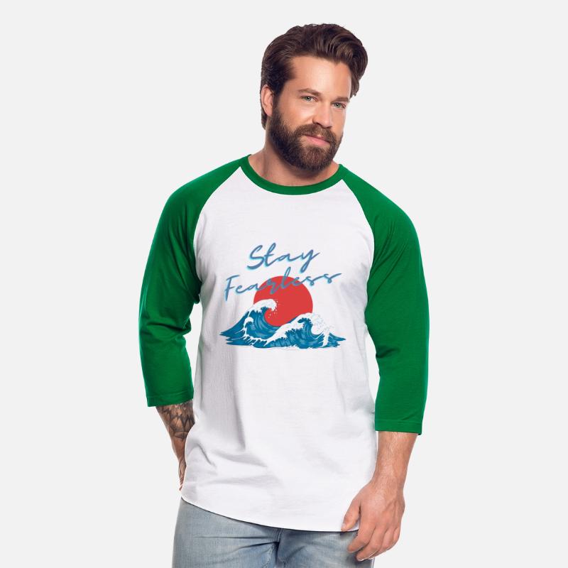 Stay Fearless - Japan Wave Design - Raging Wave