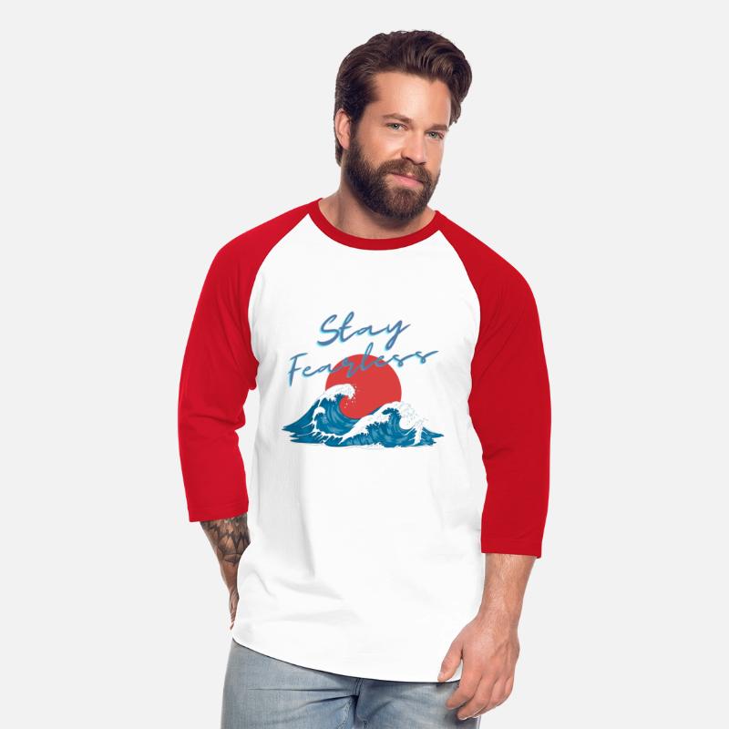 Stay Fearless - Japan Wave Design - Raging Wave