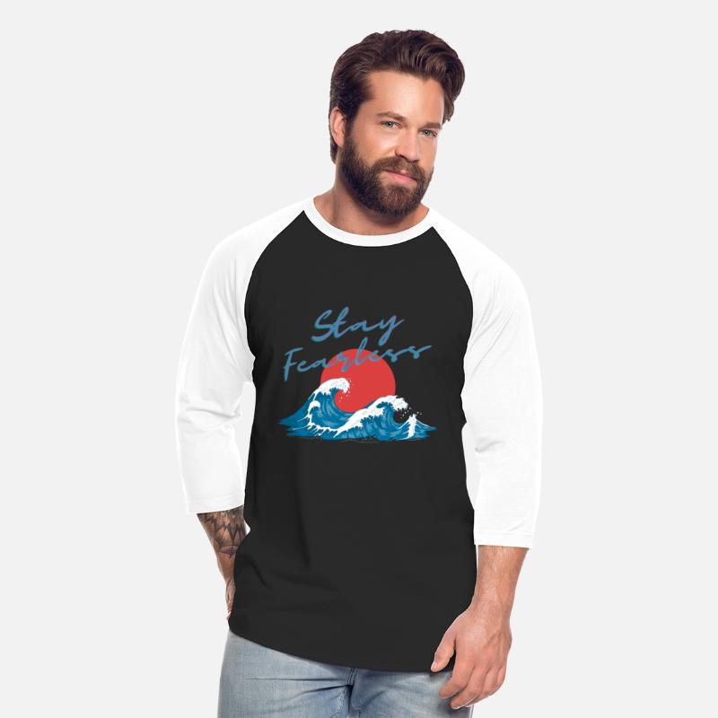 Stay Fearless - Japan Wave Design - Raging Wave