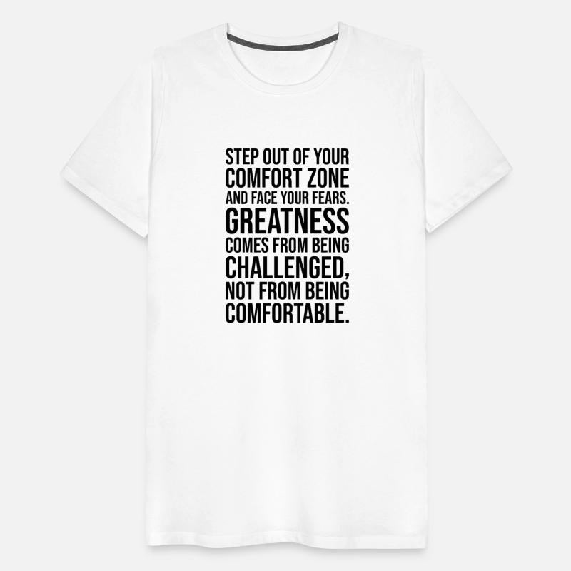 step out of comfort zone vs greatness