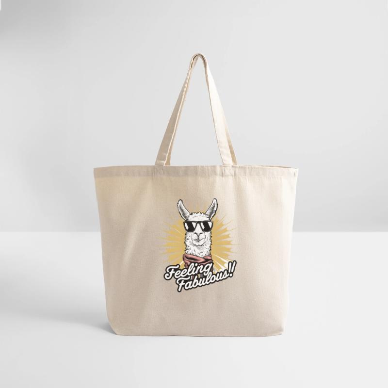 Stylish Llama Art Feeling Fabulous! Digital Design