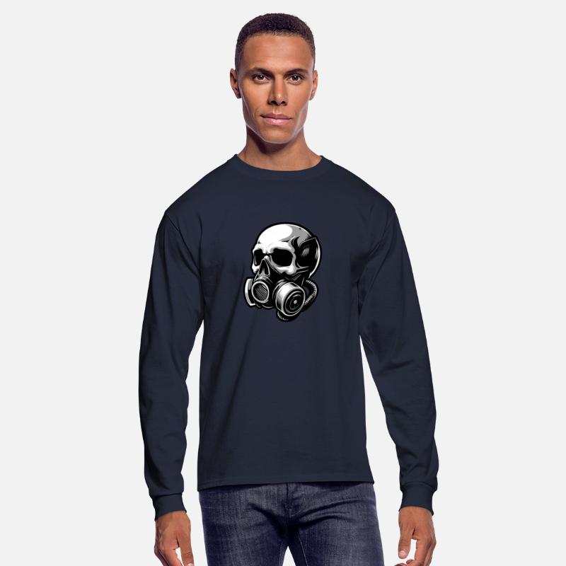 Stylish skull with a gas mask 1