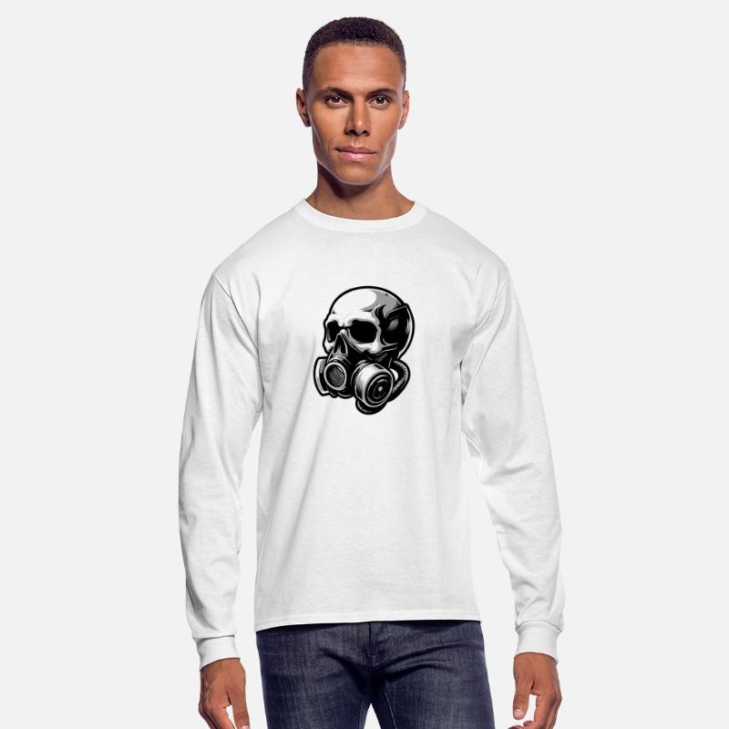 Stylish skull with a gas mask 1