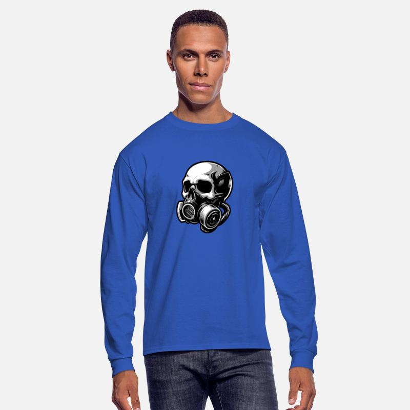 Stylish skull with a gas mask 1
