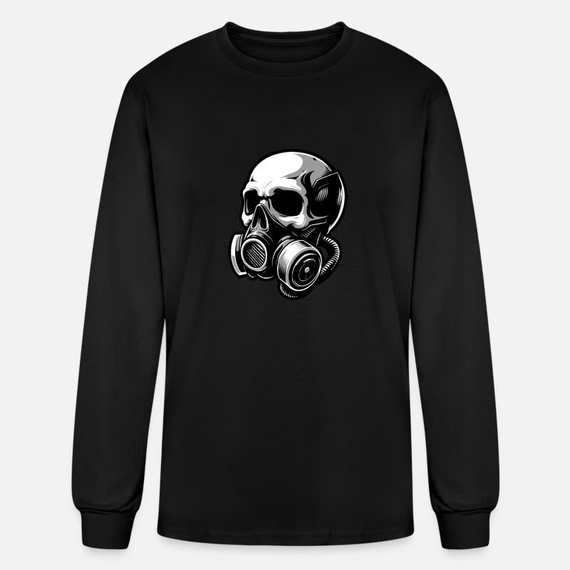 Stylish skull with a gas mask 1