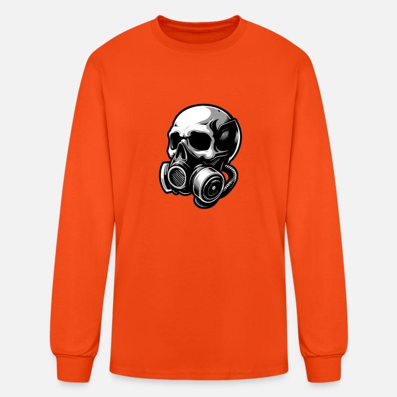 Stylish skull with a gas mask 1