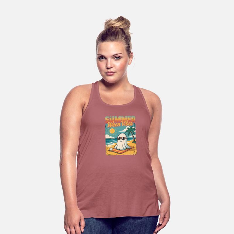 Summerween Vibes Ghost Funny Summer Halloween