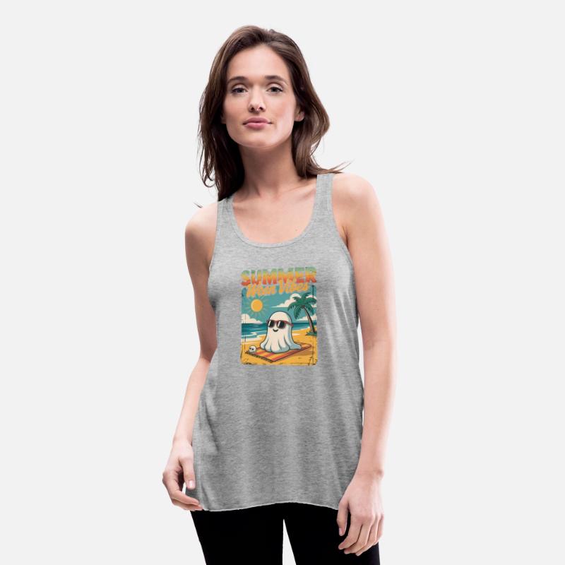 Summerween Vibes Ghost Funny Summer Halloween