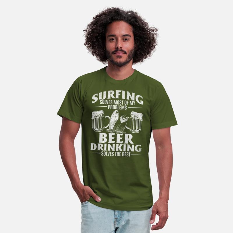 Surfing Solves Most Of My Problems Beer Solves The
