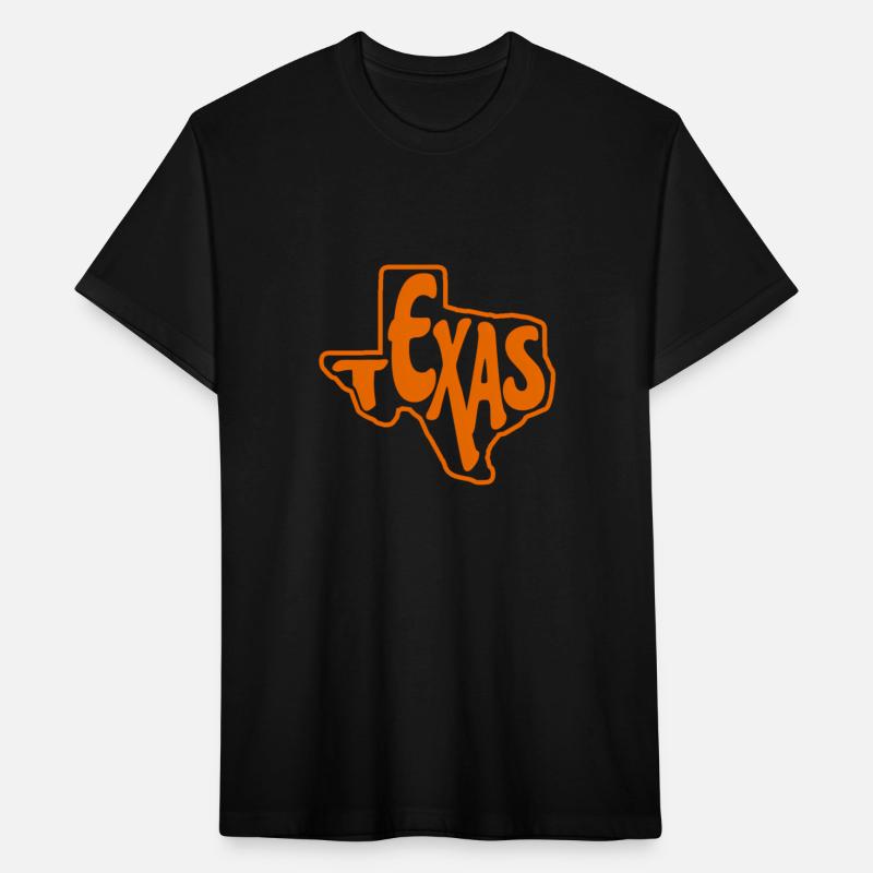 Texas Outline In Orange