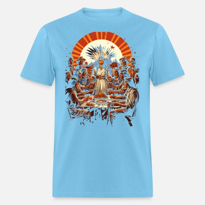 Thanksgiving Unity Pilgrims and American Indian