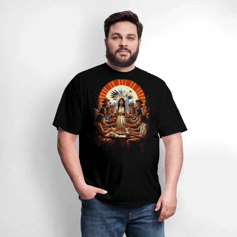 Thanksgiving Unity Pilgrims and American Indian