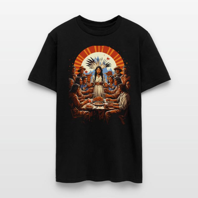 Thanksgiving Unity Pilgrims and American Indian