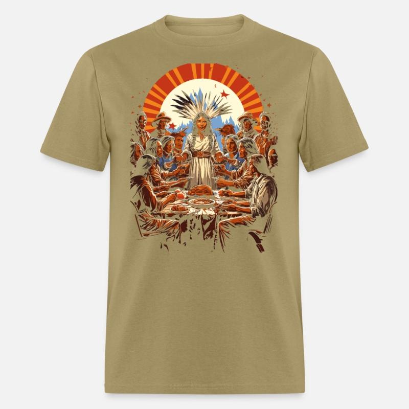 Thanksgiving Unity Pilgrims and American Indian