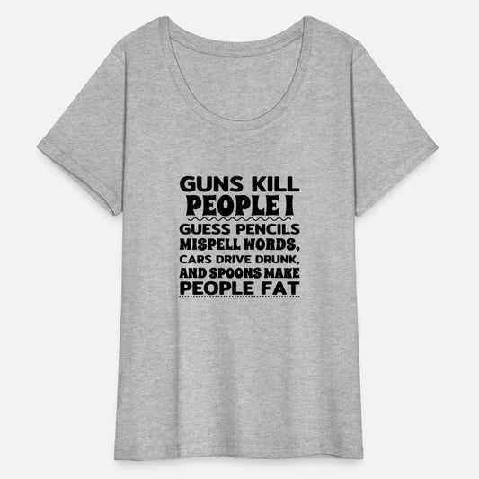 Thought-Provoking T-Shirt: Guns vs. Pencils