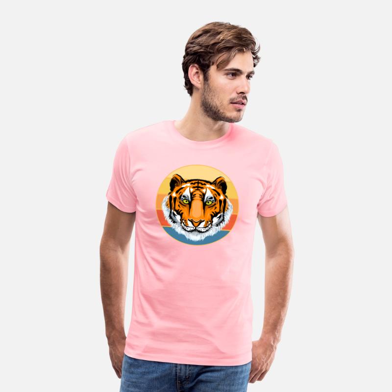 Tiger Big Cat Vintage Retro Sunset