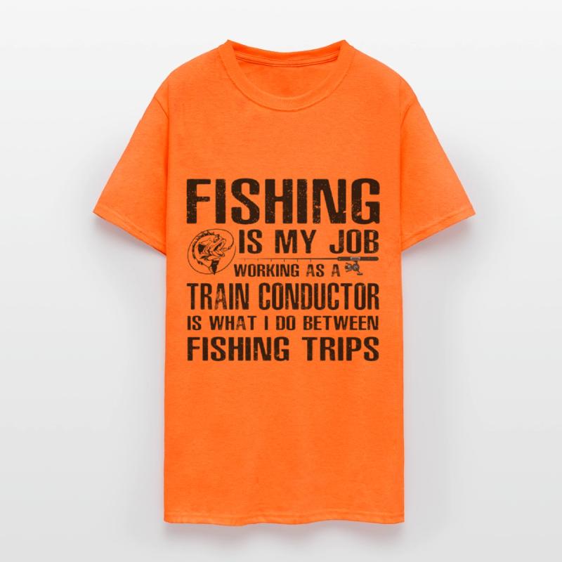 Train Conductor Funny Fishing
