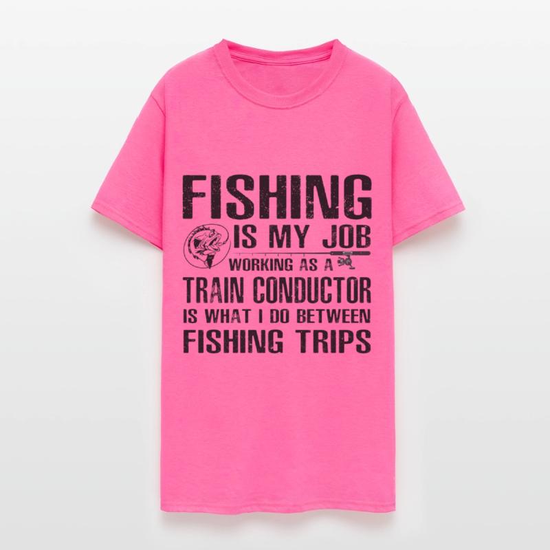 Train Conductor Funny Fishing