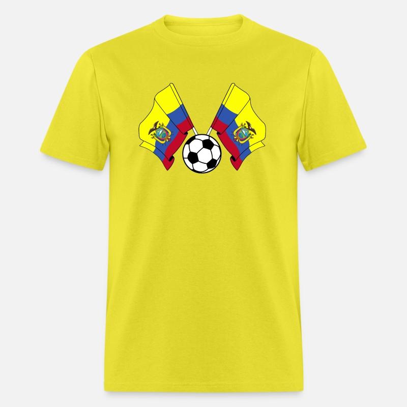 Two Ecuador flags soccer ball