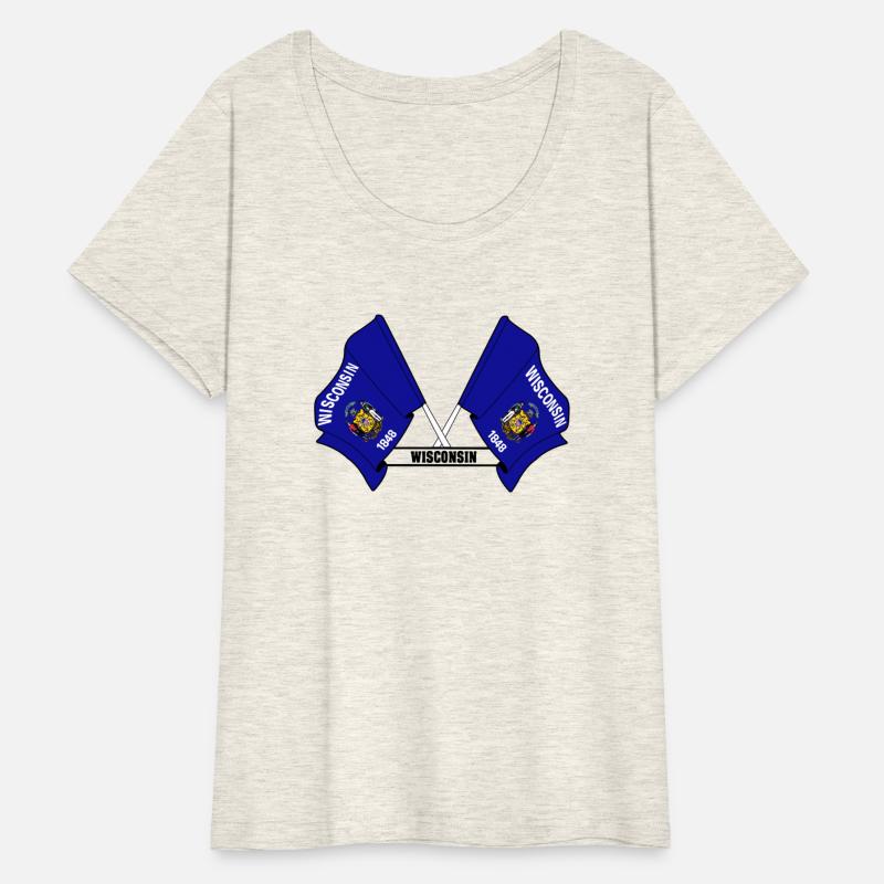 Two flags text 'WISCONSIN'