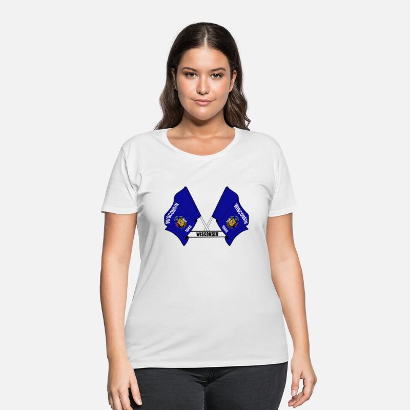 Two flags text 'WISCONSIN'