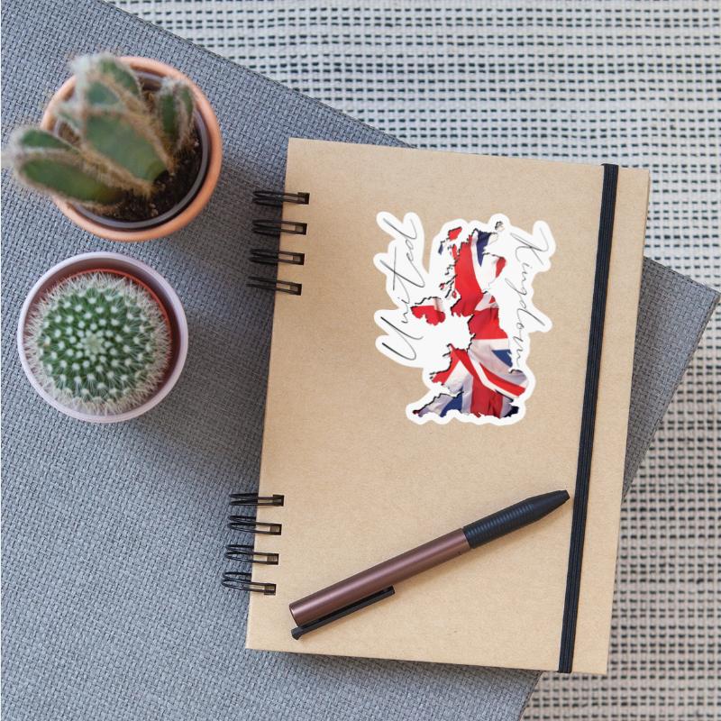 UK Flag in UK Map EN