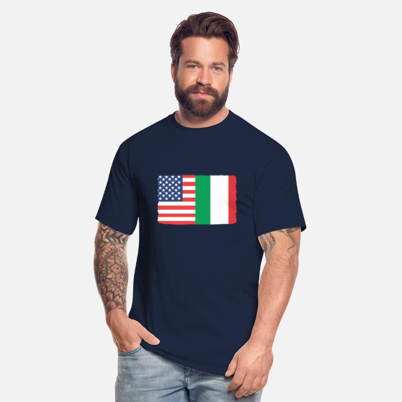 USA Italy Italian American Flag
