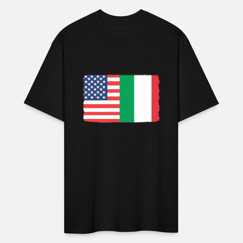 USA Italy Italian American Flag