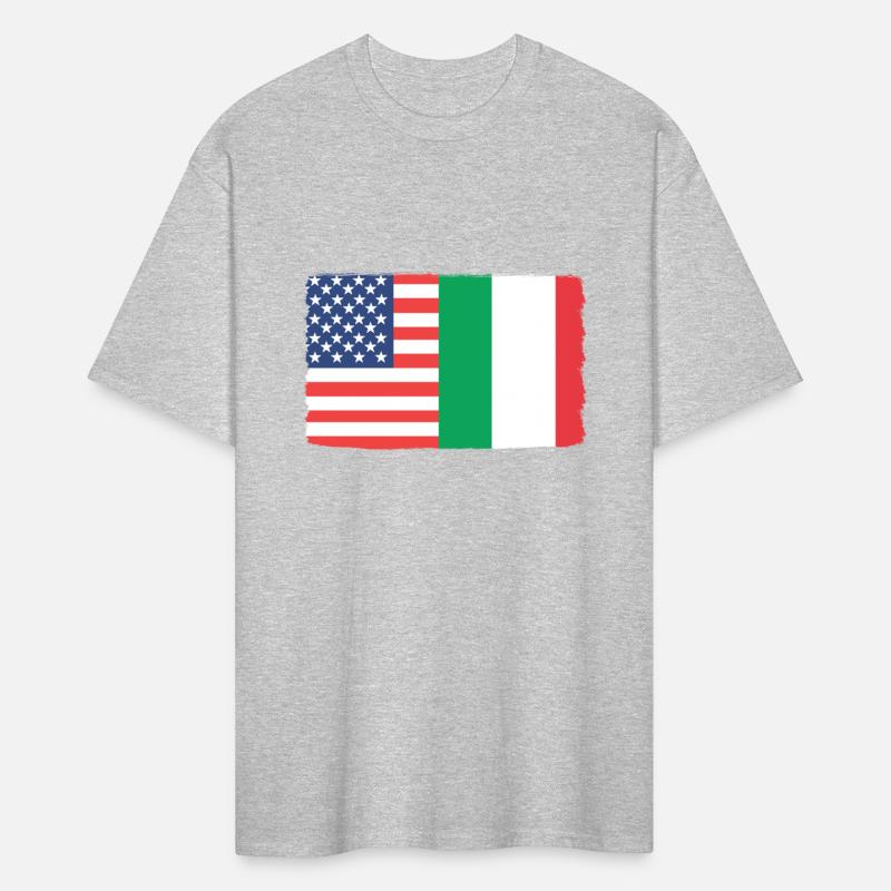 USA Italy Italian American Flag