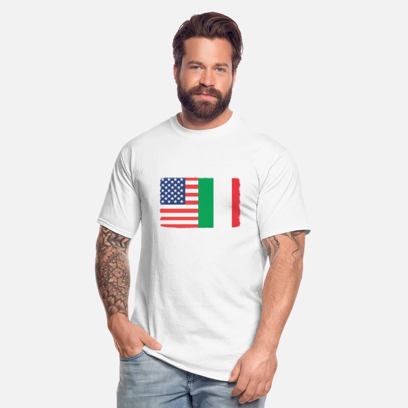USA Italy Italian American Flag
