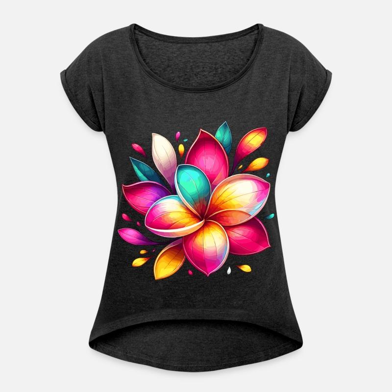 Vibrant Floral Burst in Rainbow Colors