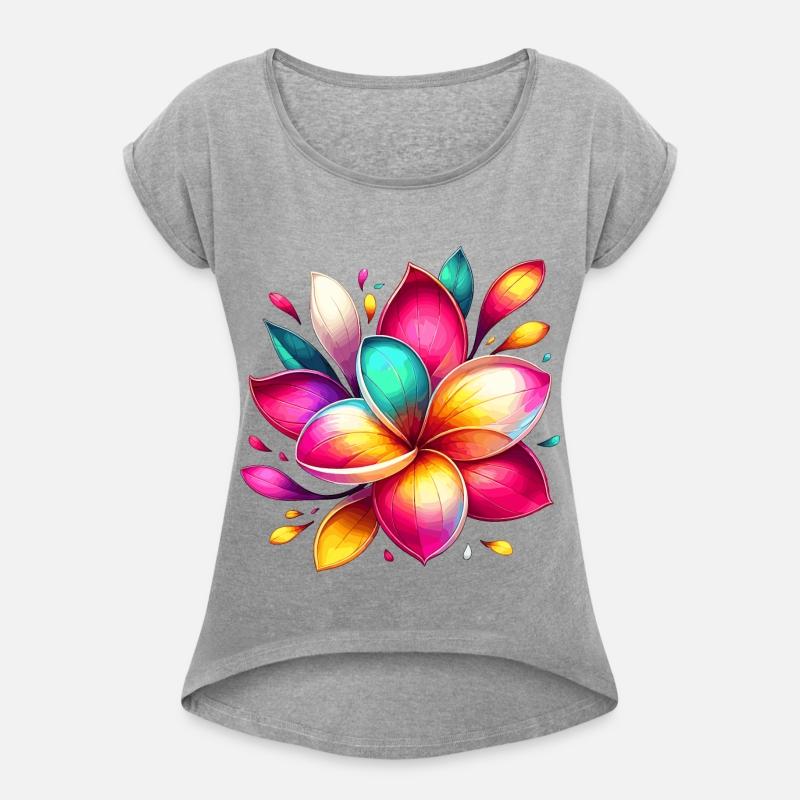 Vibrant Floral Burst in Rainbow Colors
