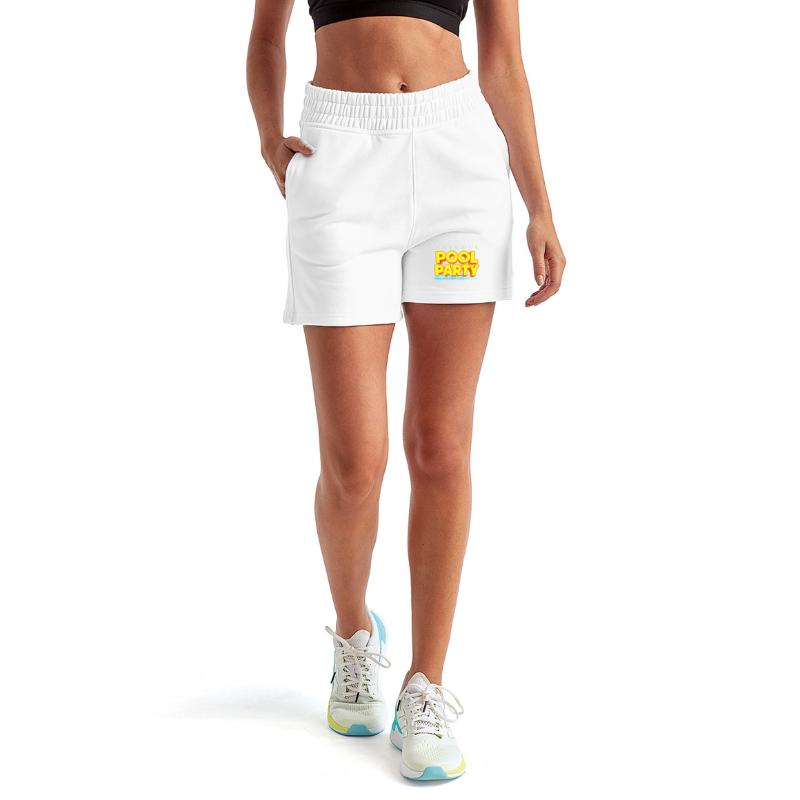 Vibrant Private Pool Party Text Design