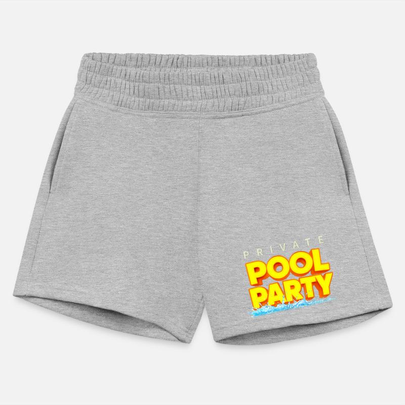 Vibrant Private Pool Party Text Design