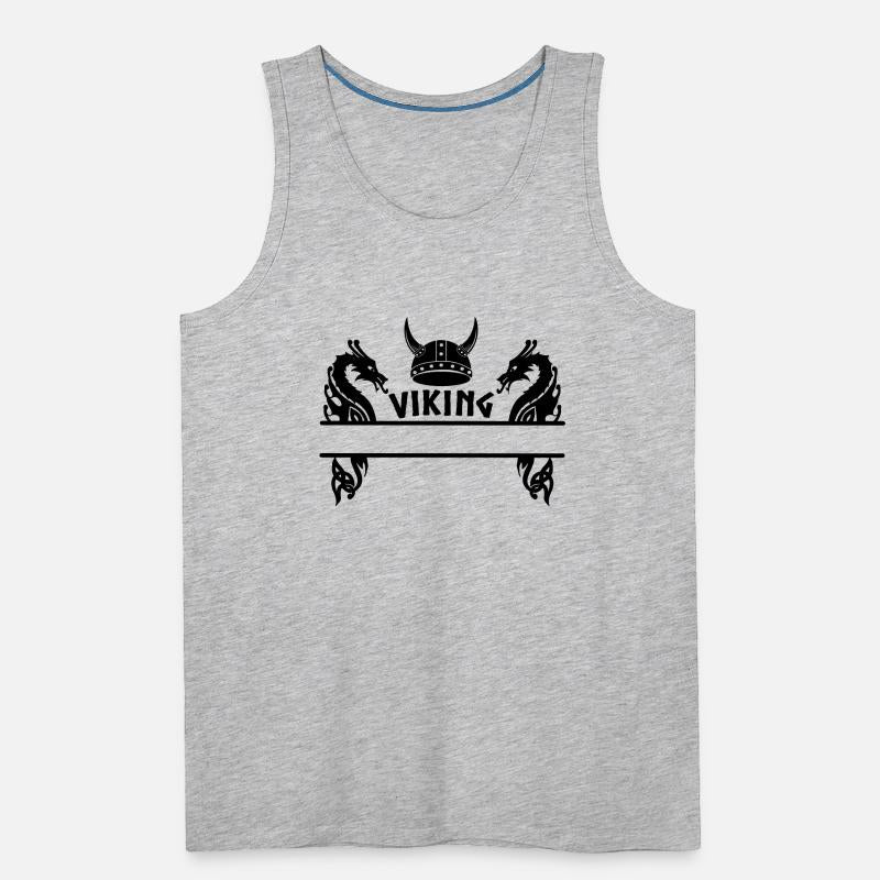 Viking helmet and two dragons