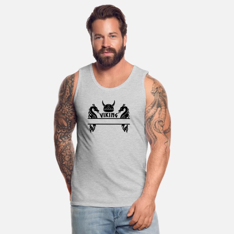 Viking helmet and two dragons