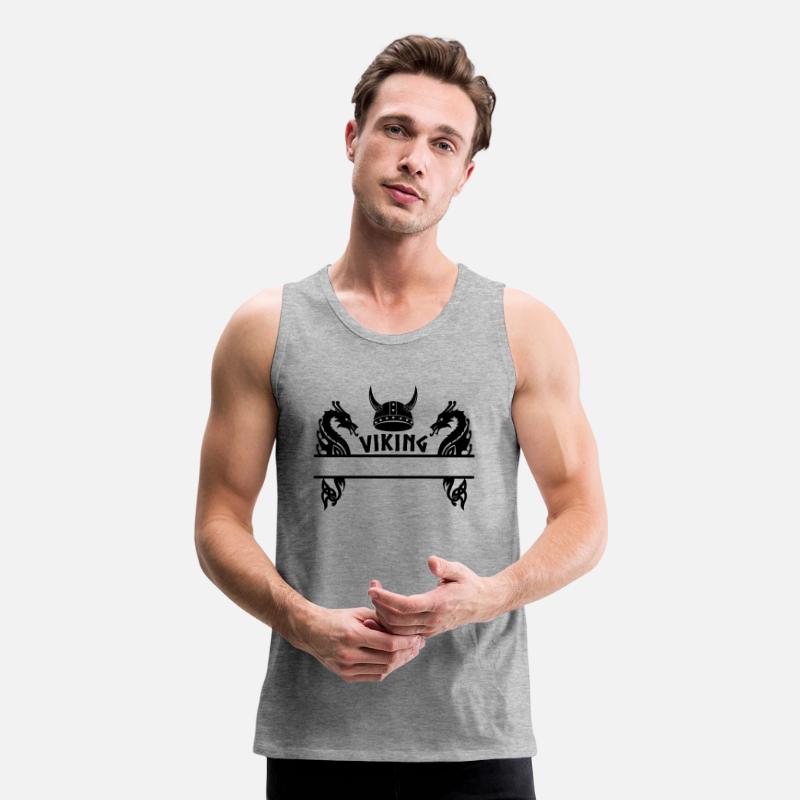 Viking helmet and two dragons