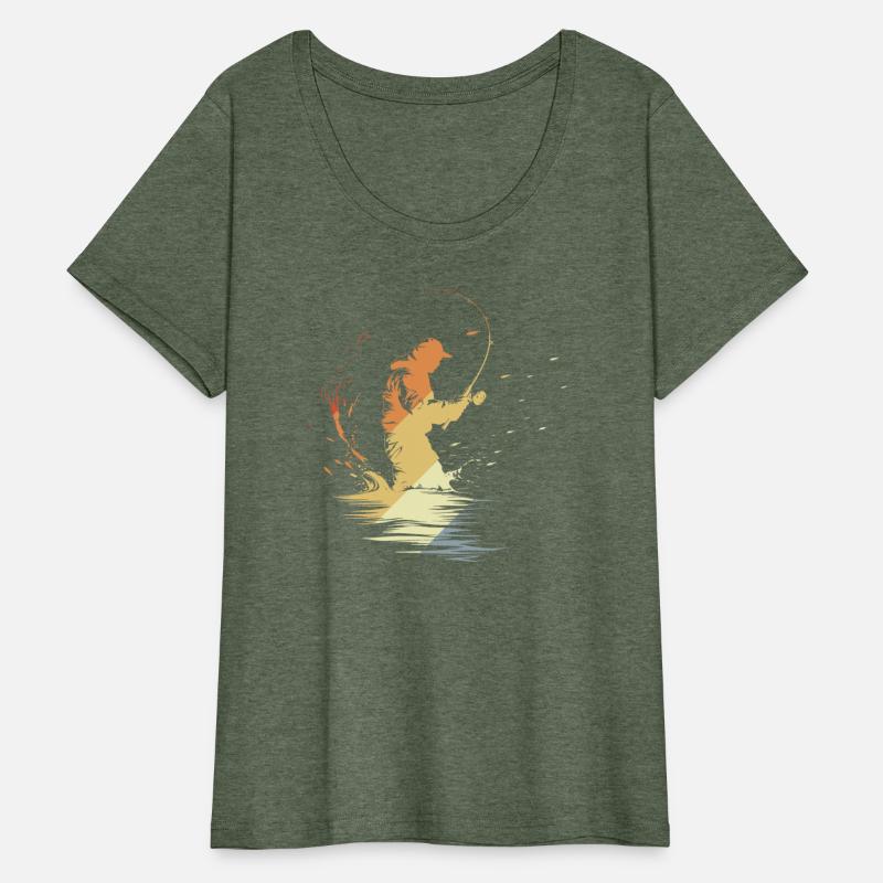 Vintage Fishing Guy Graphic