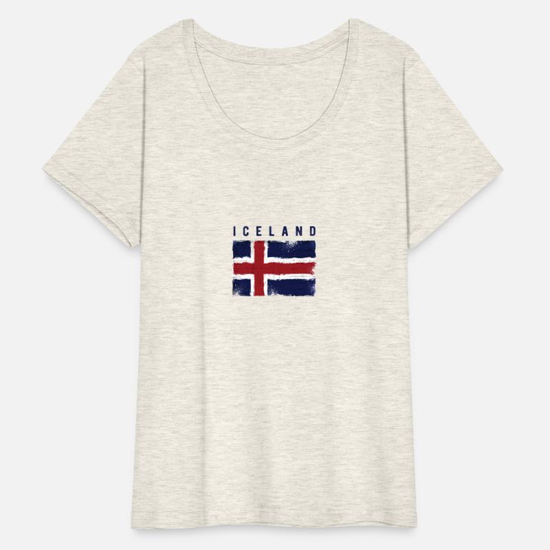Vintage Grunge Flag Iceland