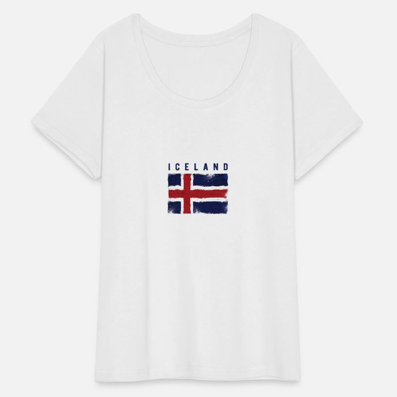Vintage Grunge Flag Iceland