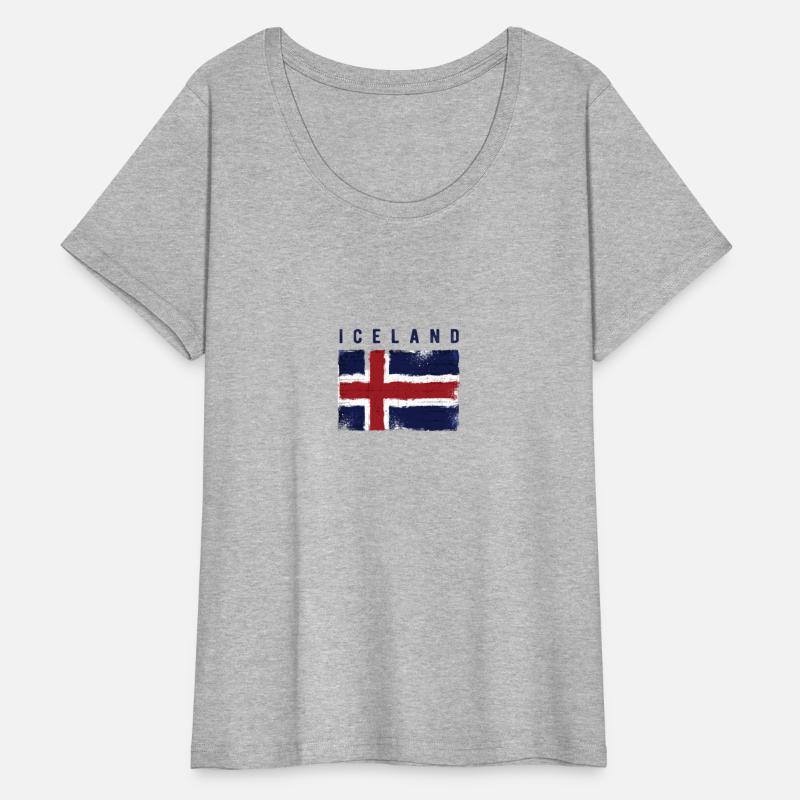 Vintage Grunge Flag Iceland