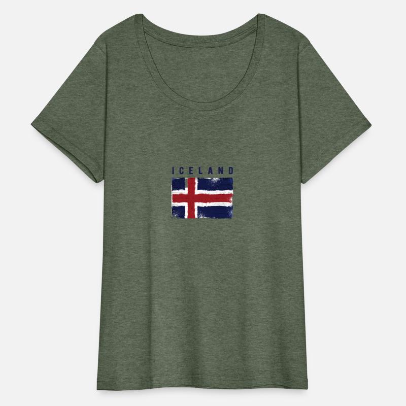 Vintage Grunge Flag Iceland