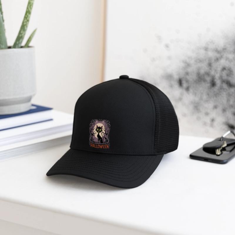 Vintage HallowVintage Haeen Black Cat in Moonlight