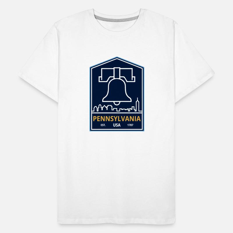 Vintage Pennsylvania Emblem with Liberty Bell